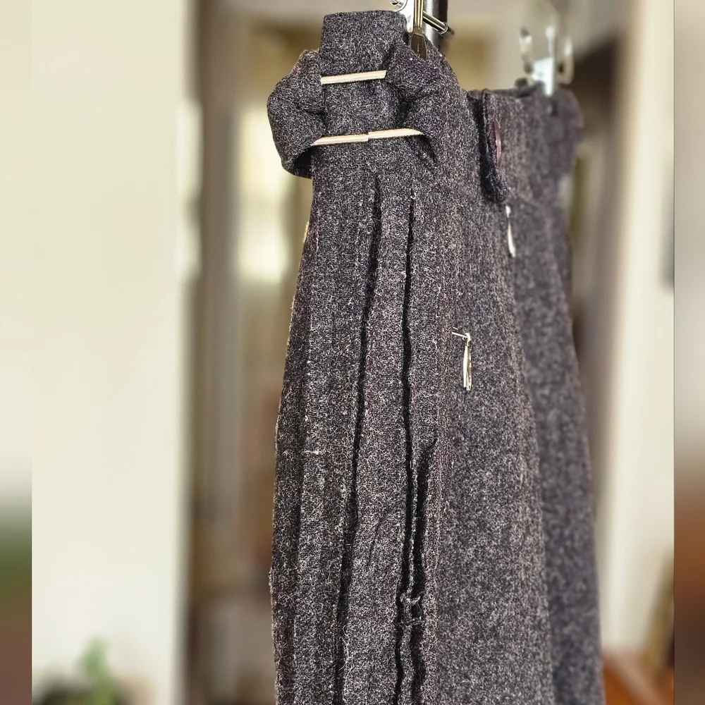 Dexter Wong Vintage 90s Men's Gray Wool Trousers